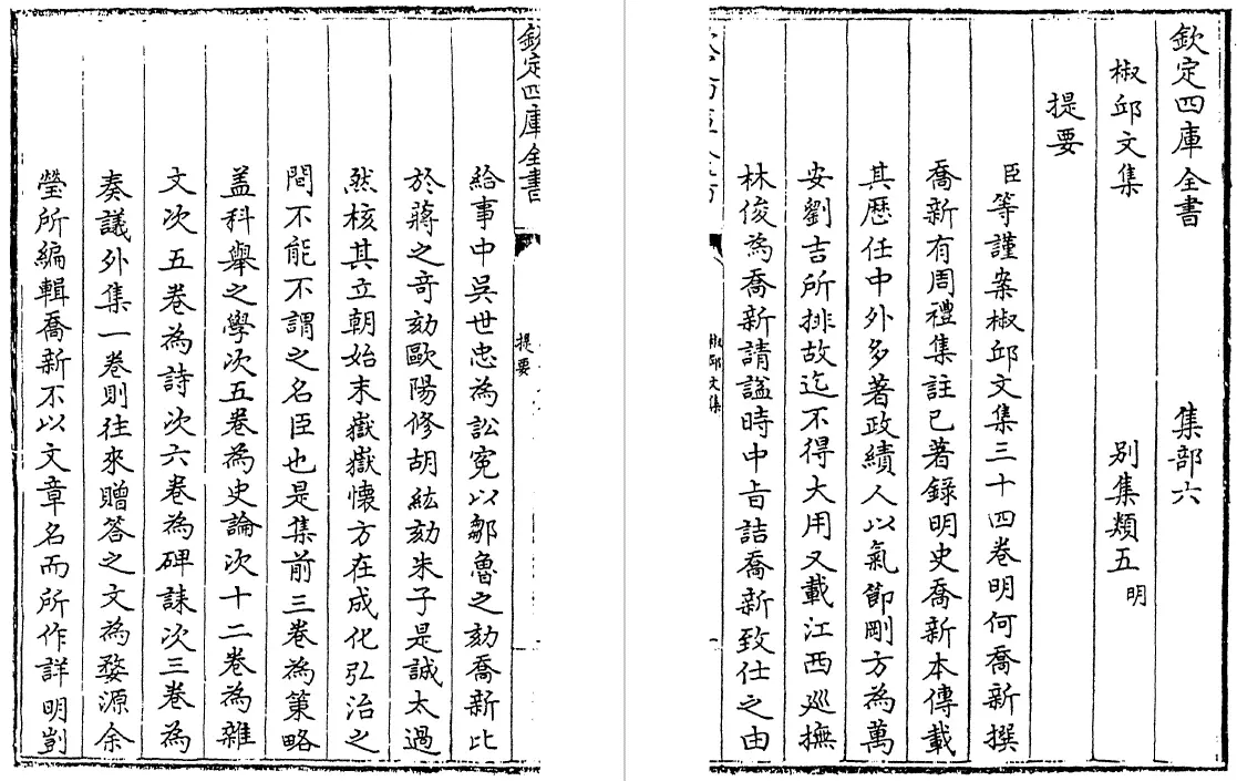 椒邱文集 三十四卷（明）何乔新 国学古籍 第3张