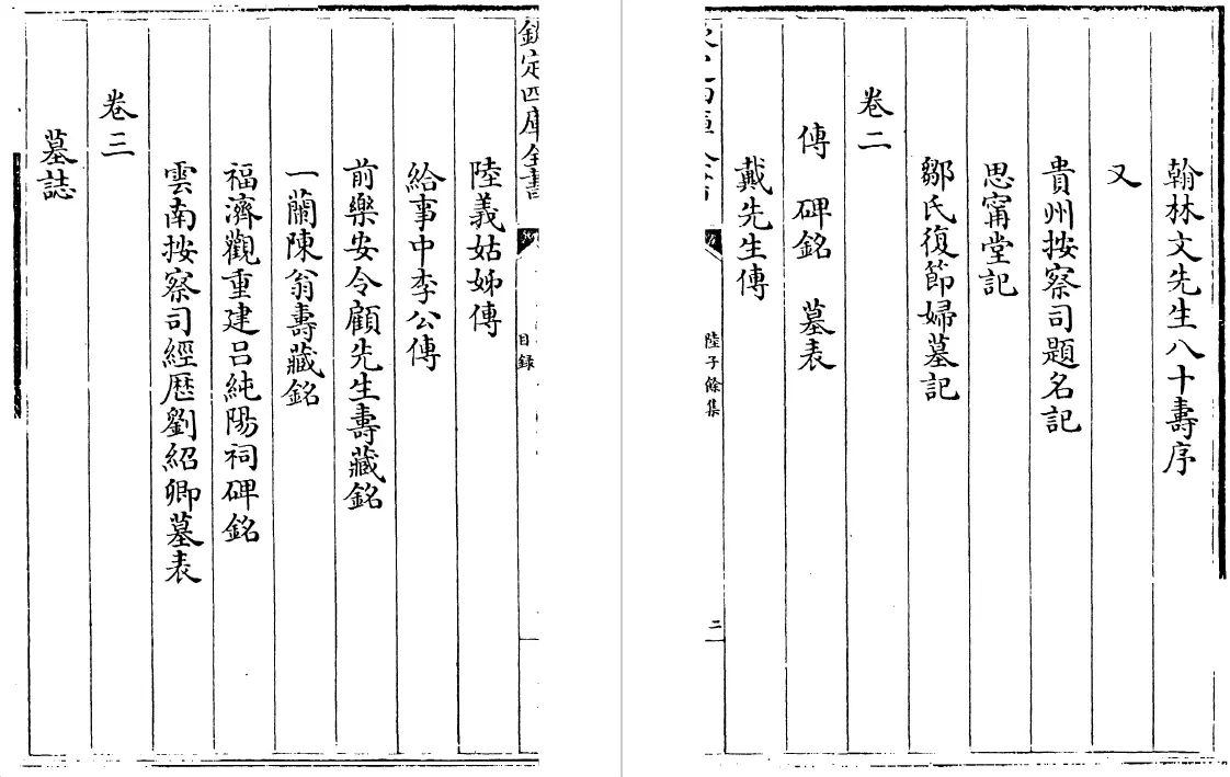 陆子余集 八卷（明）陆粲 国学古籍 第4张