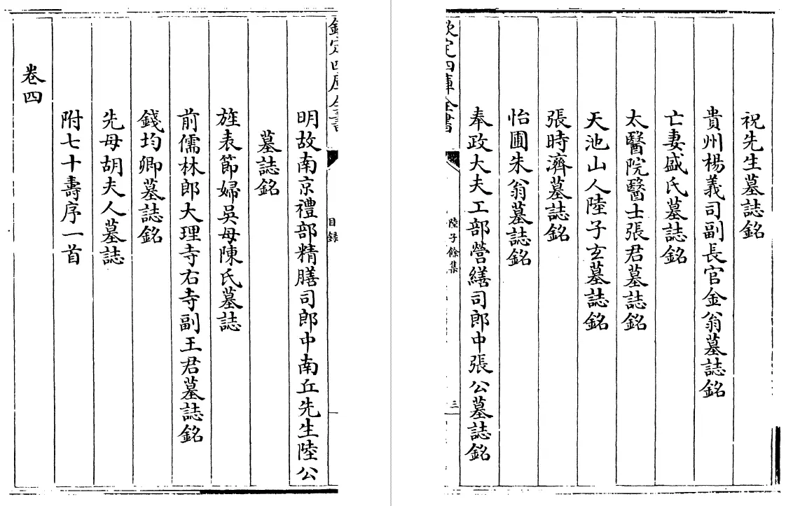 陆子余集 八卷（明）陆粲 国学古籍 第5张