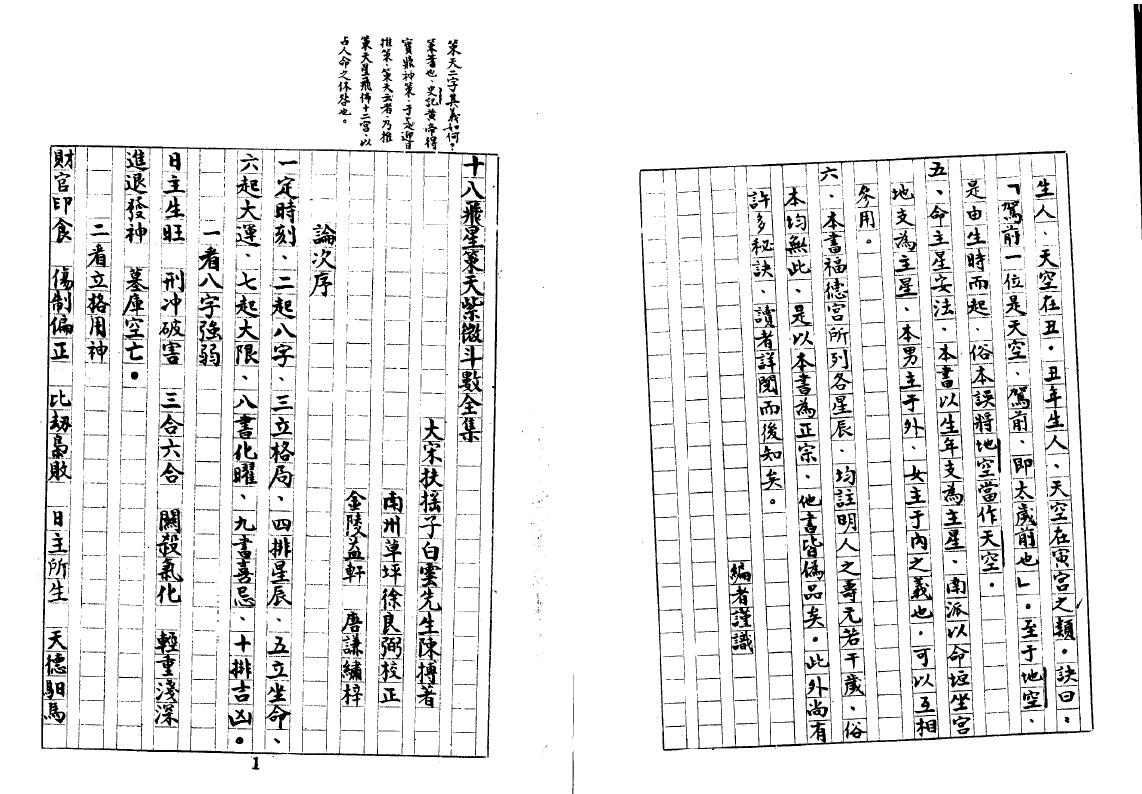 十八飞星策天紫微斗数全集手抄本 易学 第2张