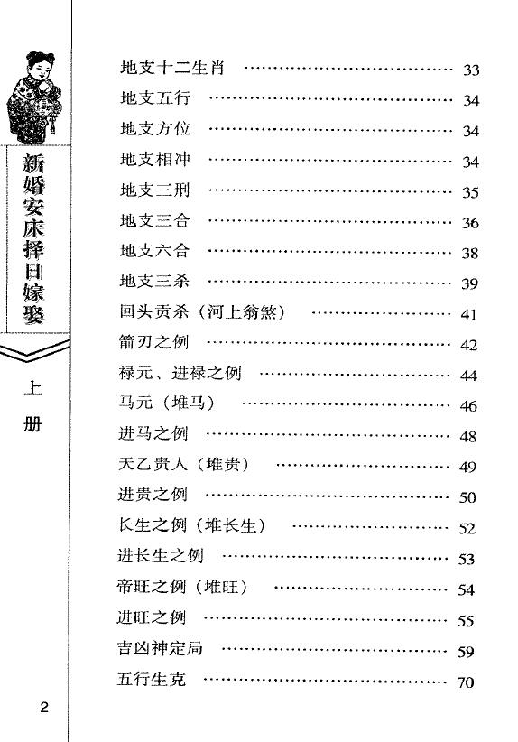 天星居士《新婚安床择日嫁娶》(上下两册) 择日天文 第3张