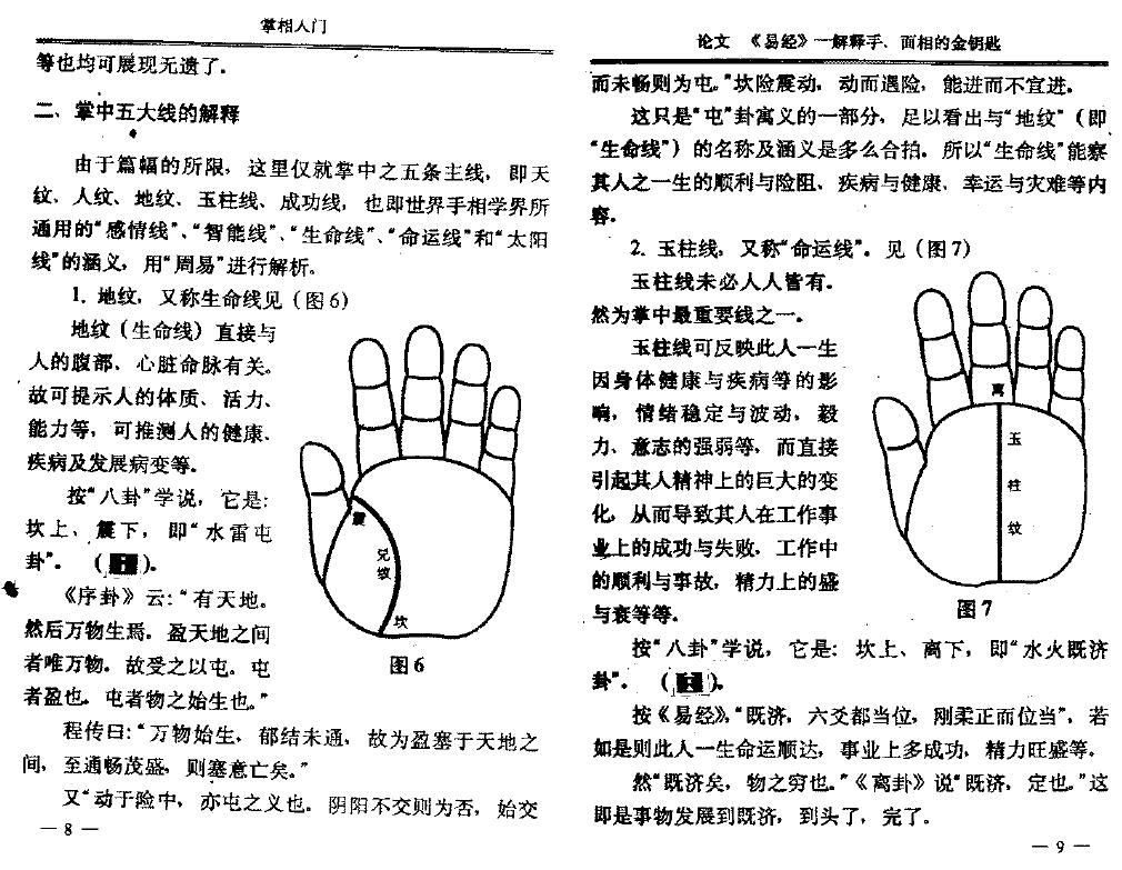 陈鼎龙：中国掌相学 306页 手相面相 第5张
