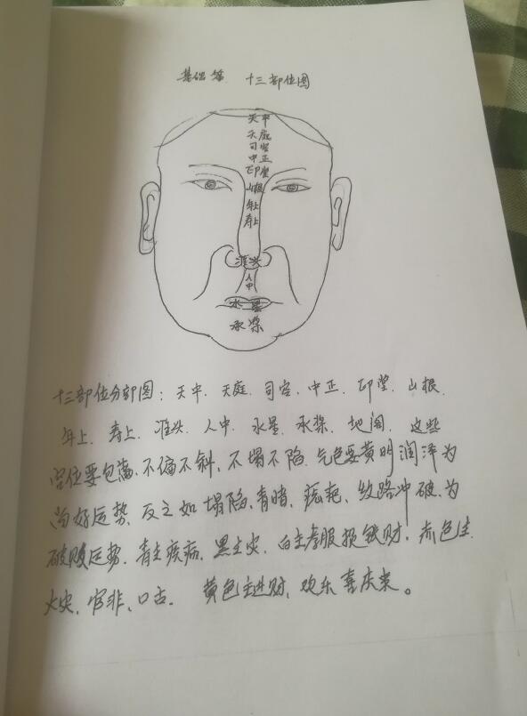 定马桩《民间相师看相绝技》手抄本 手相面相 第3张